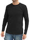 Langarmbluse Black