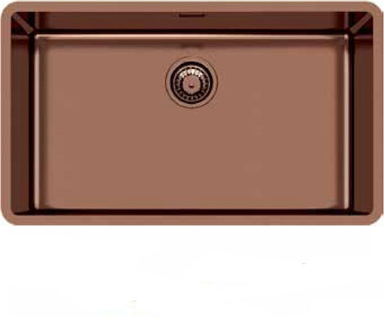 Kolossos 2157858 Chiuvetă De Bucătărie Sub Masă Din Granit Lichid M75xL44cm Bronz