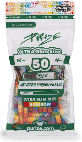 Purize Filtertips Aktivkohle 6mm 50x1Stk