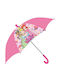 Disney Kinder Regenschirm Gebogener Handgriff Princess Lila mit Durchmesser 70cm.