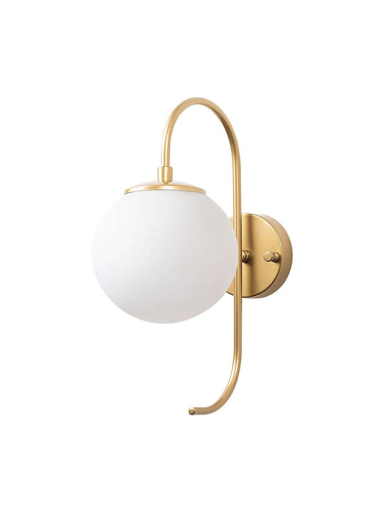 Opviq Wall Lamp with E14 Socket Gold 15cm