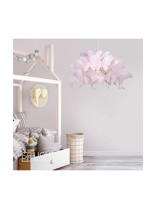 Light Prestige Hängelampe Rosa mit Fassung E27 50x50x50cm.