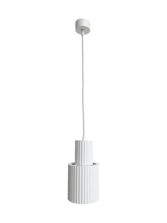 Light Prestige Pendant Light White with Socket E27 12.5x220cm