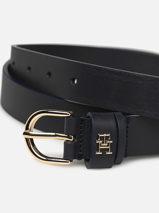 Tommy Hilfiger Ανδρική Ζώνη Δερμάτινη Navy Μπλε