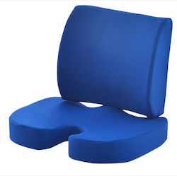 SuperOrtho Durable Lumbar Medical Waist Pillow Memory Foam Blue