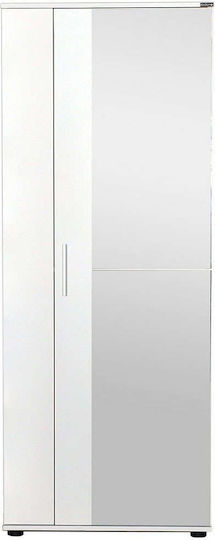 Weißer Schuhschrank aus Holz B60xT35xH187cm