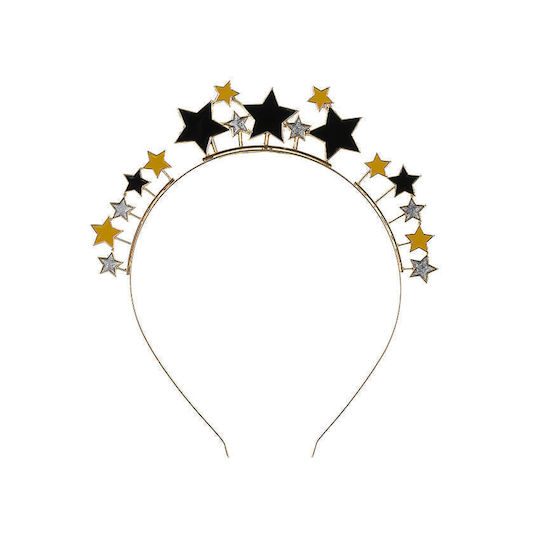 Gold Silber Schwarz Stern Haarband