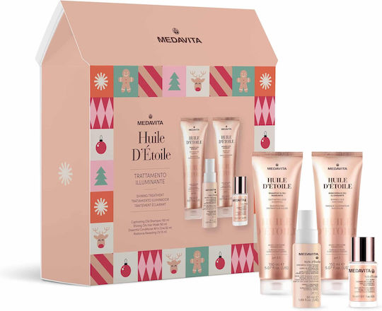 Medavita Medavita Hair Care Set for Frizzy Hair with Sampoo, Mask & Conditioner 4 Pieces