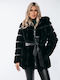 Women's Short Fur Black