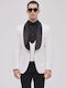 Men's Winter Suit Jacket Slim Fit White