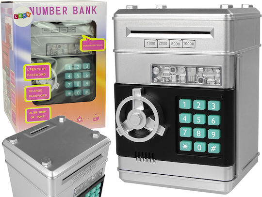 Leantoys Electronic Safe Piggy Bank Saving Silver Code 9689783 5904204757225
