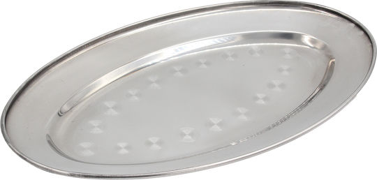 Stainless Steel Oval Platter 18/c 34x21 cm Keskor 63215
