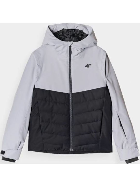 Kids' Sports Jacket Windproof with Hood Black