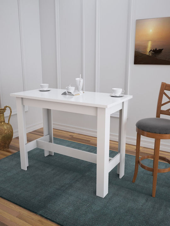 Barra Table Dining Room Wooden White 120x60x93cm