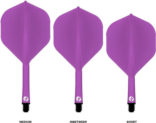 Shot Flight Deck One Piece Purple In Between No.2 Пера за дартс, Φτερά για Βελάκια Дартс