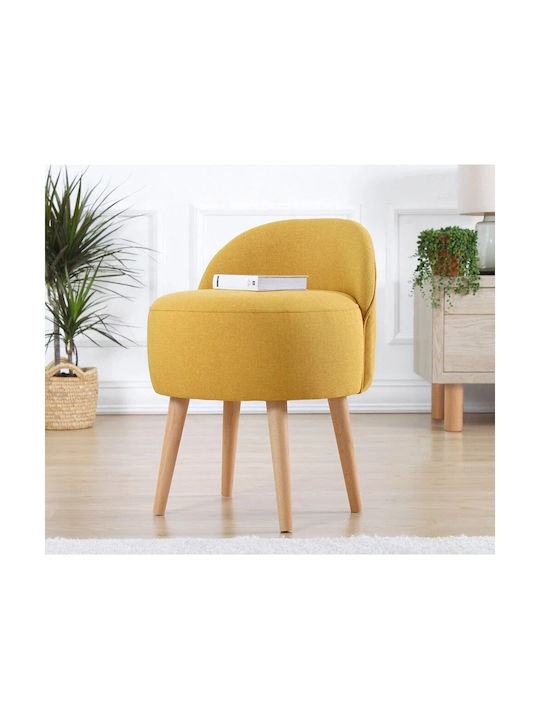 Stool For Living Room Upholstered with Fabric C...