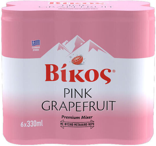 Vikos Pink Grapefruit Can 6x330ml 1-52030