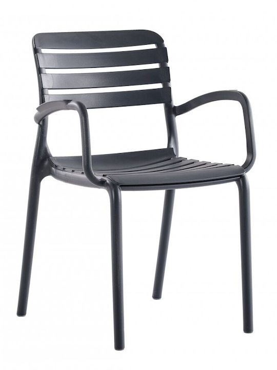 Gartenstühle Polypropylen Notte Schwarze 56x56x...