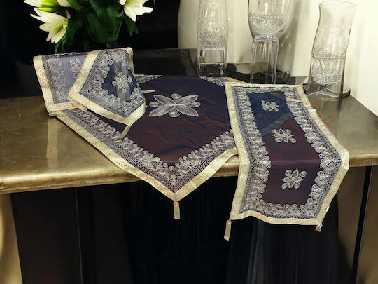 Set aus 4 Indigo Trim Creek Blue Teilen Lh2060170-1