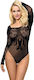 Subblime Bodysuit Sexy Plasă Negru