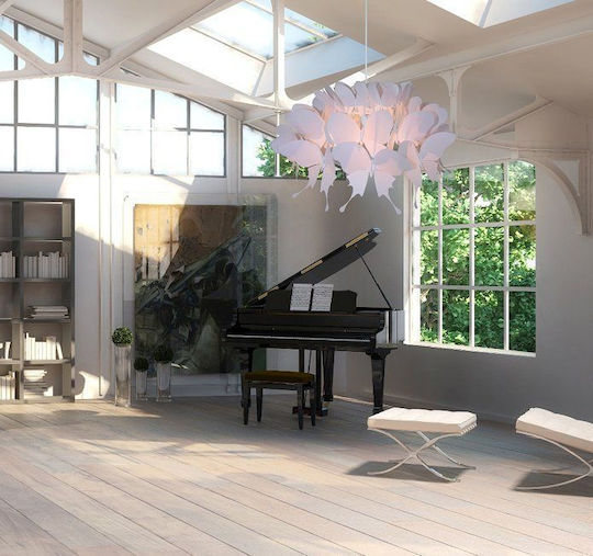 Light Prestige Pendant Light Pink with Socket E27 115x50x50cm
