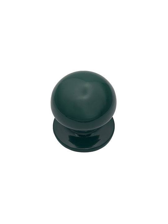Saguatti Italy Fixed Centre Front Door Knob Polished Green Ø70