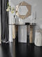 Wooden Console Table Bronze L105xW34xH80cm