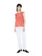 Women's Summer Blouse Sleeveless Red