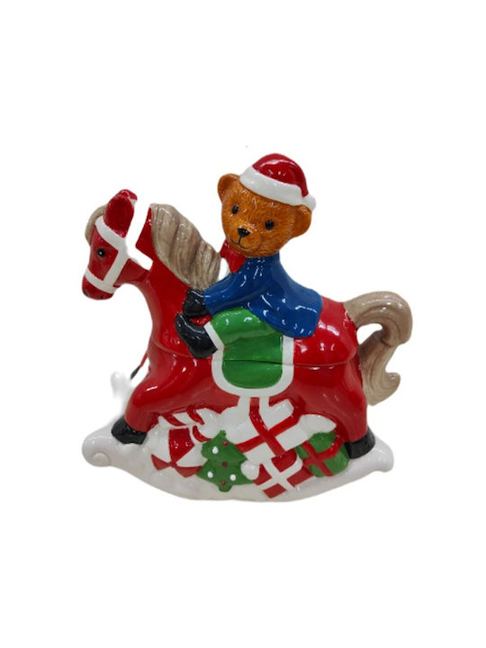 Marva Weihnachtlich Vase Porzellan Rot L24xB23xD10cm.