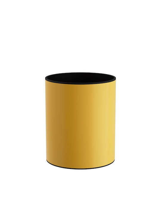 Pam & Co Plastic Coș de gunoi de birou 15lt Galben 25x25x30cm