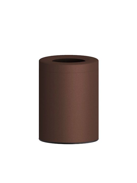Pam & Co Πλαστικό Καλάθι 12lt Καφέ 25x25x30cm