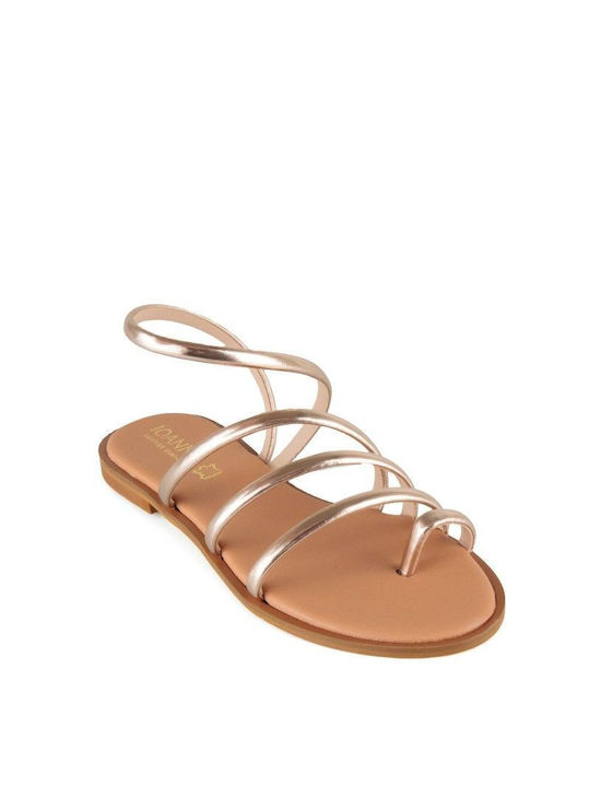 Bronze Leather Handmade Flat Sandal