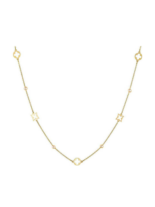 Papoulidis Jewellery Charm aus Gold 9 K mit Perlen