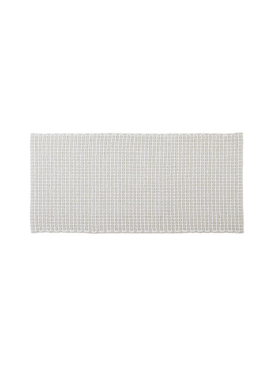 Arti Casa Non-Slip Bath Mat Cotton 06.71216100 White 50x120cm