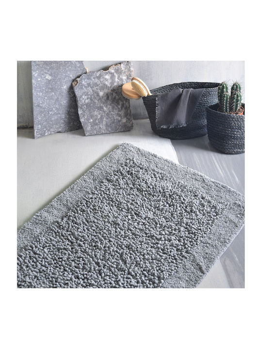Rythmos Bath Mat Cotton 120-302-024 Grey Soft 5...