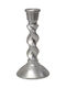Ceramic Silver Candle Holder 10.5x21cm Pol 5112216