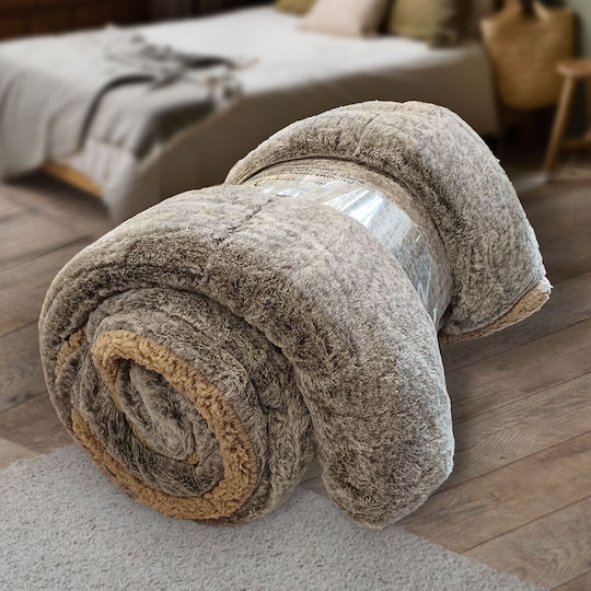 TnS Bettbezug Doppel 200x220cm Coffee