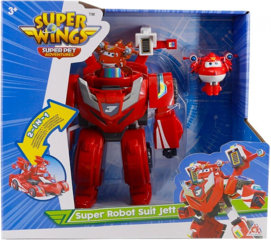 Just Toys Super Wings Super Pet Robot Suit Jett 18cm (Miscellaneous Designs)