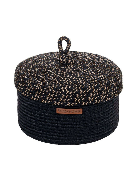 Aberto Design Καλάθι Αποθήκευσης Rattan Λευκό 25x15cm