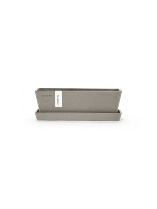 Ecopots Bruges Mini Planter Box Plastic Taupe 2...