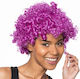 Afro Carnival Wig Afro Purple