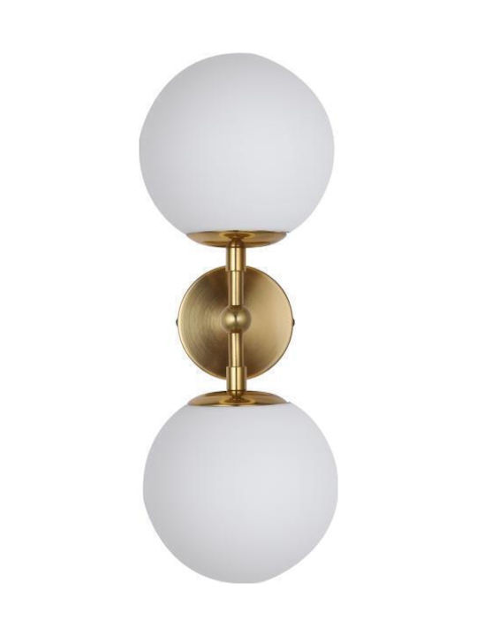 Light Prestige Clasic Lumină de Perete cu Soclu E14 Auriu 42x20x15cm