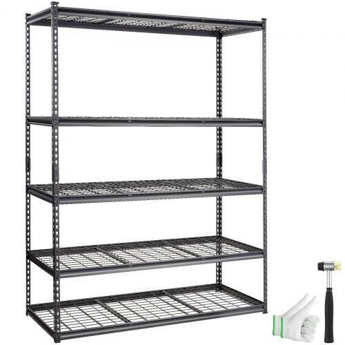Vevor Dexion Shelf 152.4x61x198.1cm with 5 Shelves Total Load Capacity 905kg