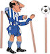 Kalantzis Toys Theater Figure Karagiozis Football Player Ball Set New 130 3 Years + X X 1.00 cm