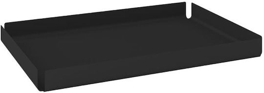 Ortho Matt Black Decorative Tray Pam & Co W30 X D20 X H3 Cm 33020-403