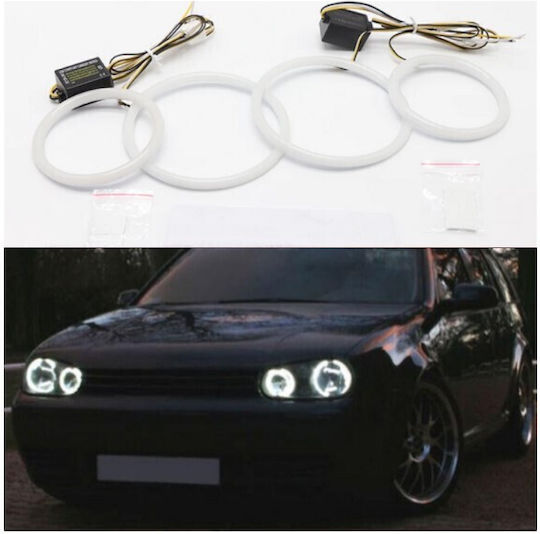 Auto 244260 Angel Eyes CCFL Kit VW Golf MK4 R32 GTI VR6 1998-2004 Weiß 4 Stück