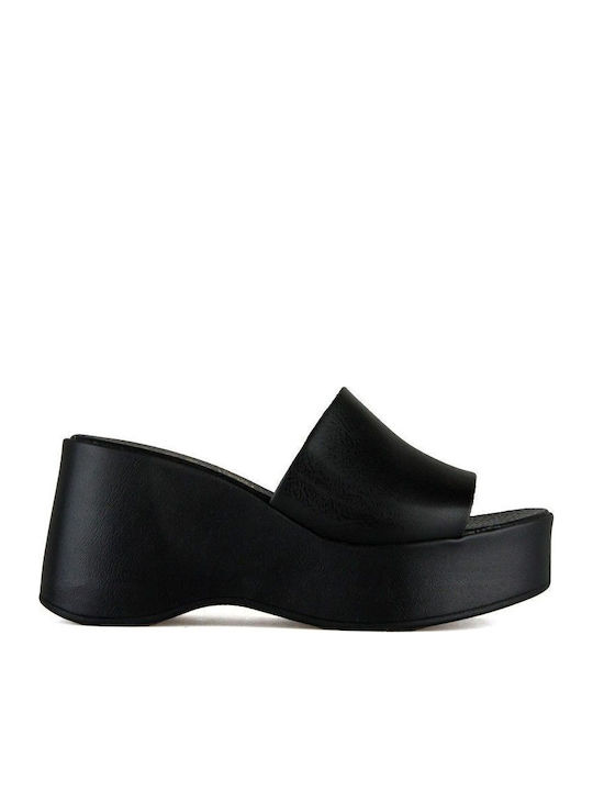 Summer Women's Platforms in Style Slippers Black