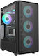 Serioux Vanguard Gaming Midi Tower Κουτί Υπολογιστή με RGB Φωτισμό Μαύρο