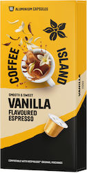 Capsule de Aluminiu Espresso Vanilie 10 Bucăți Coffee Island