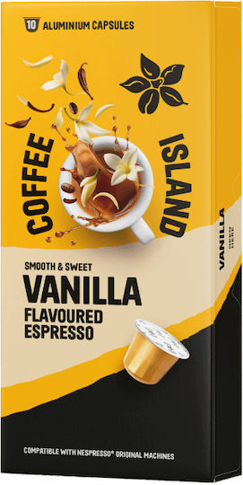 Aluminiumkapseln Espresso Vanille 10 Stk. Coffee Island